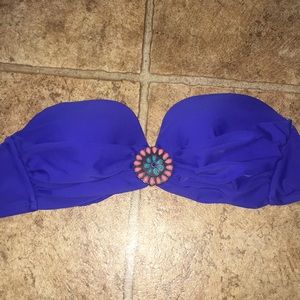 Royal blue bathing suit top